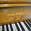 1990 Charles R Walter oak console - Upright - Console Pianos